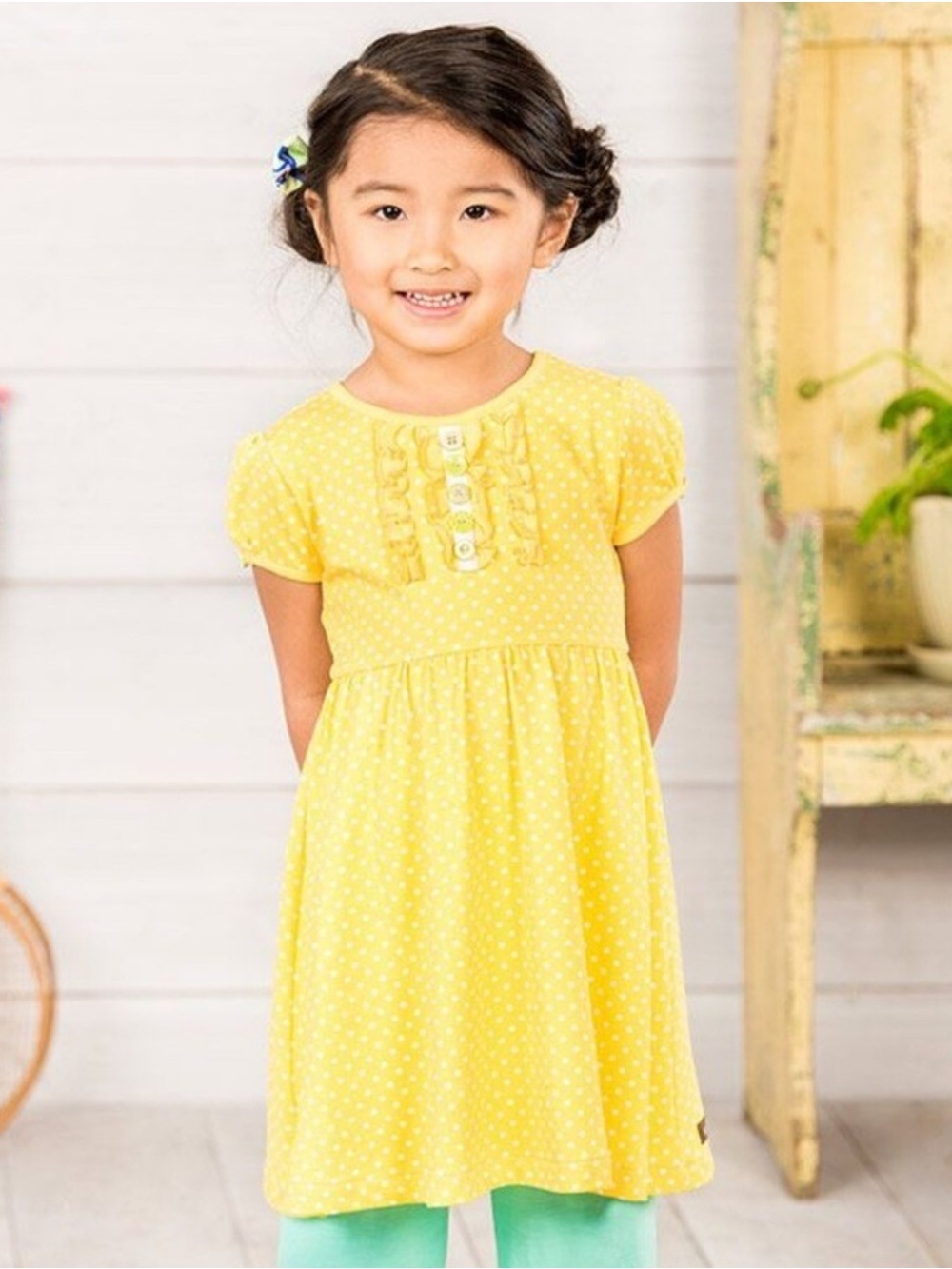 Matilda Jane Sun Flare Yellow Polka Dot Lap Dress